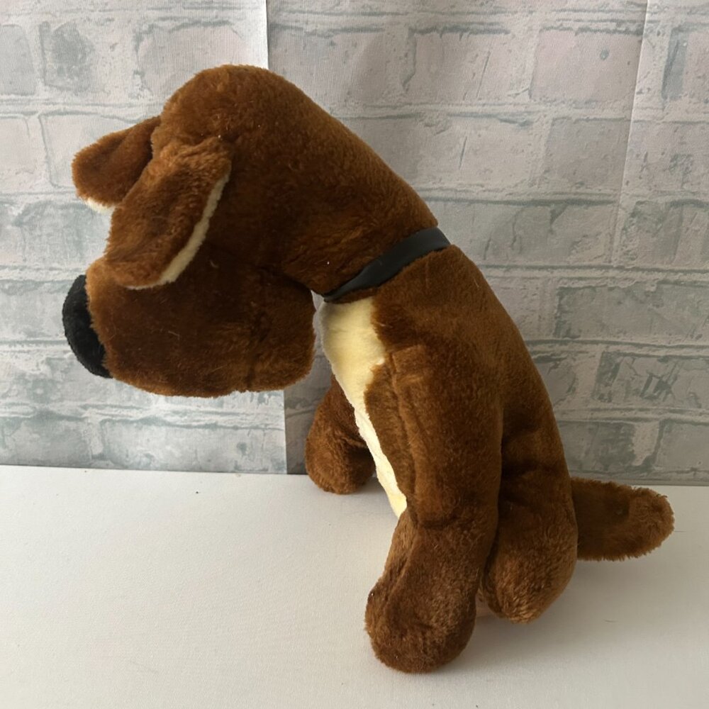 M. GALAPO  BROWN PUPPY DOG STUFFED ANIMAL - Picture 2 of 3